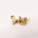 Vintage 9ct Gold Articulated Mouse Charm