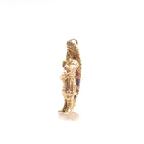Vintage 9ct Gold Native American Indian Chief Charm