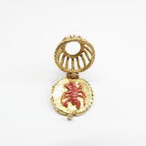 Vintage 9ct Gold Opening Lobster Pot Cage Charm