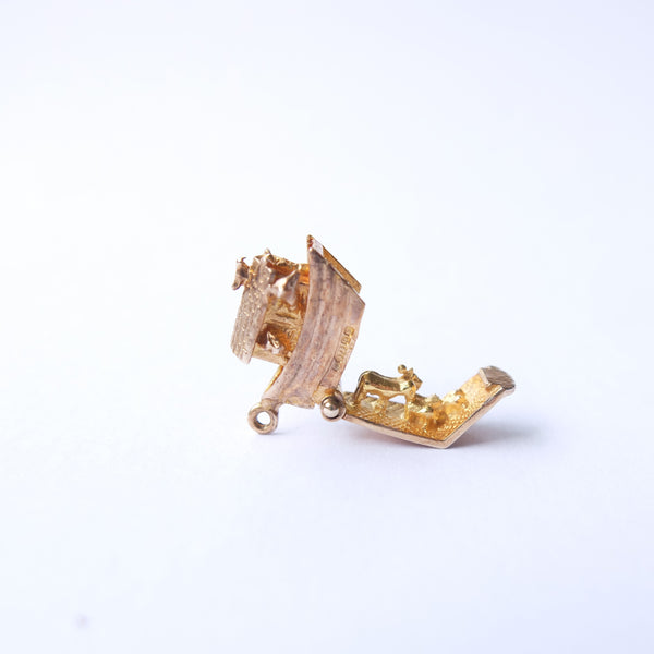 Vintage 9ct Gold Opening Noahs Ark Charm