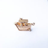 Vintage 9ct Gold Opening Noahs Ark Charm