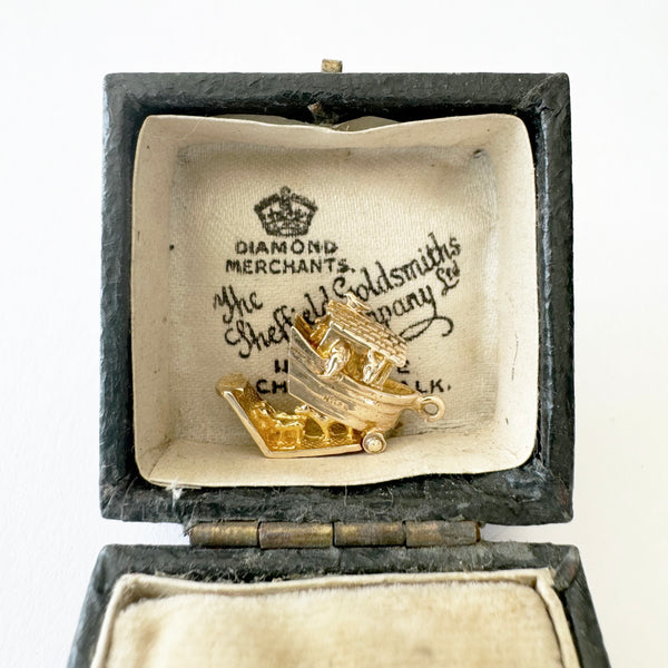 Vintage 9ct Gold Opening Noahs Ark Charm
