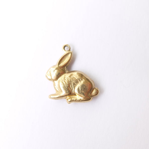 Vintage 9ct Gold Rabbit Bunny Charm