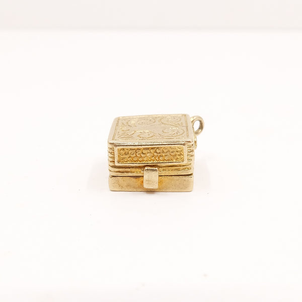 Vintage 9ct Gold Opening Record Player Charm