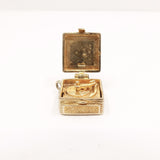Vintage 9ct Gold Opening Record Player Charm
