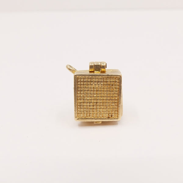 Vintage 9ct Gold Opening Record Player Charm