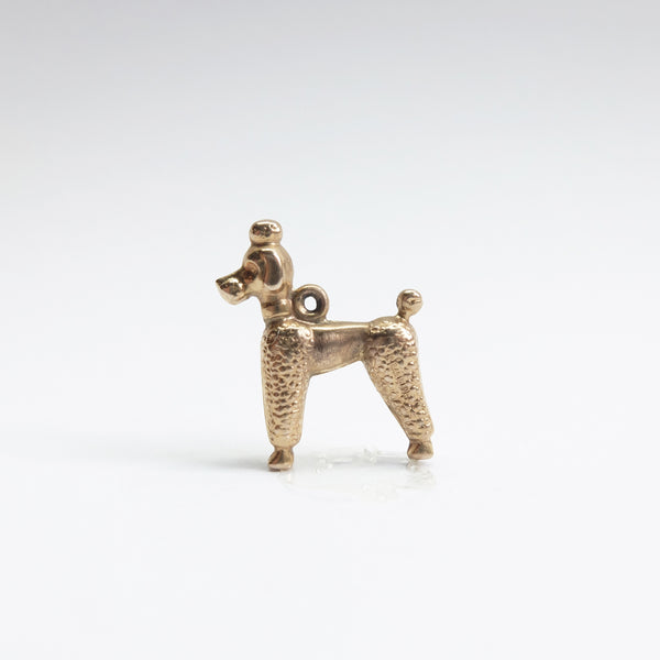 Vintage 9ct Gold Poodle Dog Charm