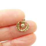 Vintage 9ct Gold Scottish Thistle Charm