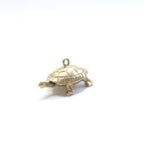 Vintage 9ct Gold Moving Tortoise Charm