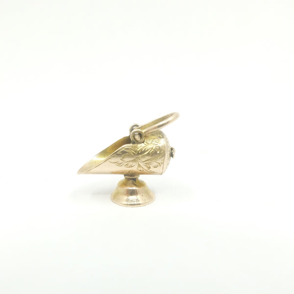 Vintage 9ct Gold Coal Bucket Charm