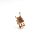 Vintage 9ct Gold Wheel Barrow Gardening Charm