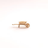 Vintage 9ct Gold Wheel Barrow Gardening Charm