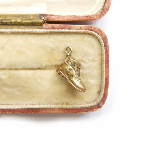 Vintage 9ct Gold Boot Shoe Charm