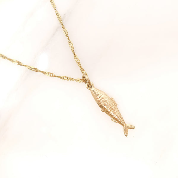 Vintage 9ct Gold Fish Charm (Pisces)