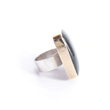 Labradorite Cushion Cut Gemstone Ring set in 9ct Gold 'PROTECTION'