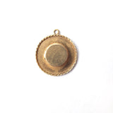 vintage gold boater boating hat charm alice eden jewellery