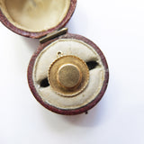 vintage gold boater boating hat charm alice eden jewellery