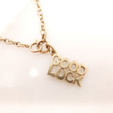Vintage 9ct Gold Good Luck Charm