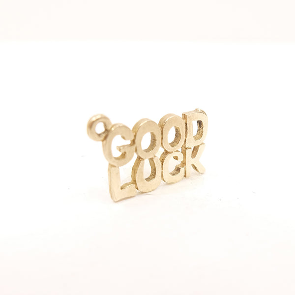 Vintage 9ct Gold Good Luck Charm