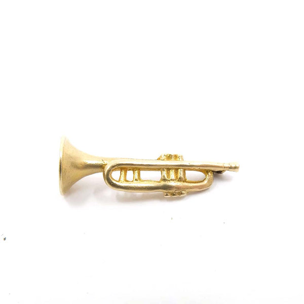 Vintage 9ct Gold Trumpet Charm