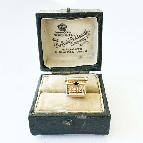 Vintage 9ct Gold Typewriter Charm