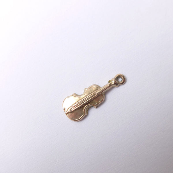 Vintage 9ct Gold Violin Charm