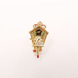 Vintage 9ct Gold Cuckoo Clock Articulated Charm