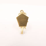 Vintage 9ct Gold Cuckoo Clock Articulated Charm