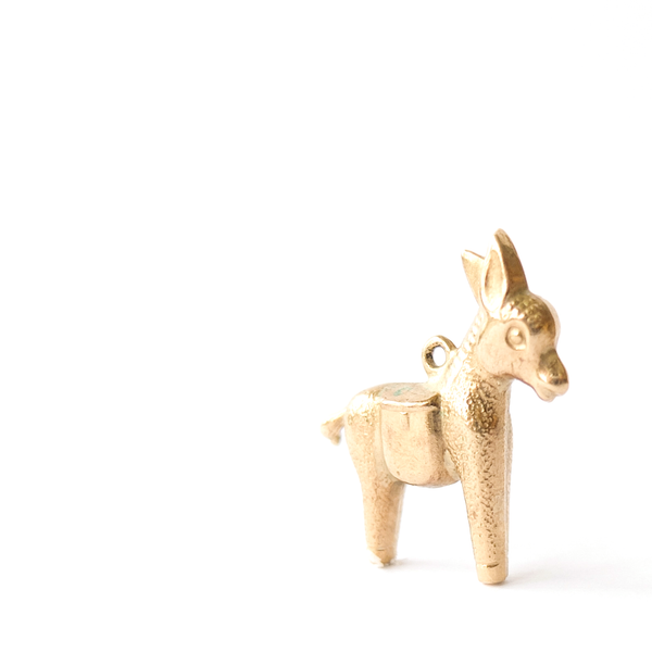 Vintage 9ct Gold Donkey Charm