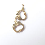 Vintage 9ct Gold Handcuffs Charm