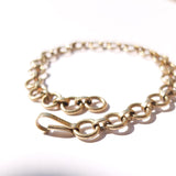 Vintage 9ct Gold Circle Link Bracelet Chain