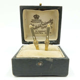 A Pair of Vintage 9ct Gold Snow Ski Charms