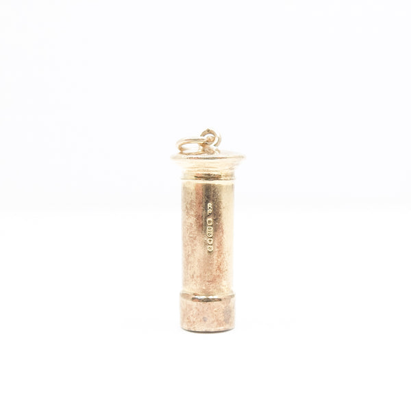 Vintage 9ct Gold Tall Postbox Charm