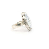 Dendritic Agate Gemstone Ring Set in Sterling Silver - 'OPPORTUNITY'