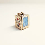 9ct Gold vintage box of cards charm 2