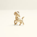 vintage 9ct gold goat ram capricorn charm
