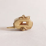 Vintage 9ct Gold Caravan Charm