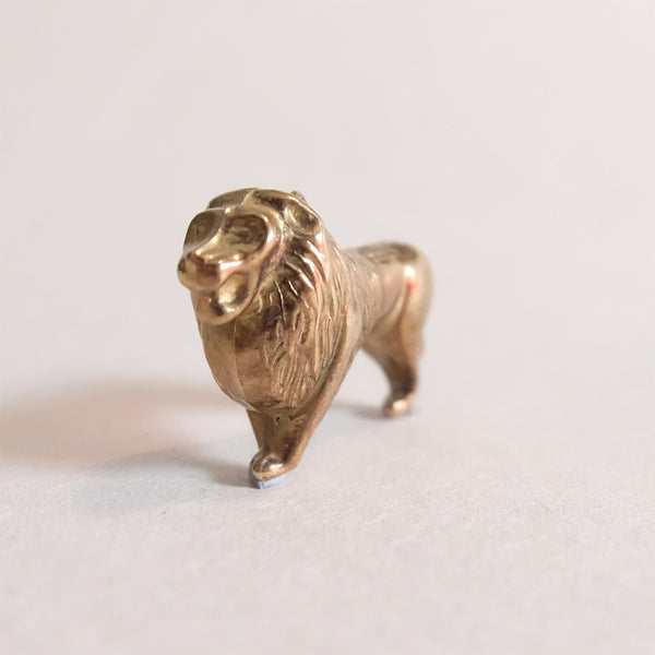 Vintage 9ct Gold Lion Charm