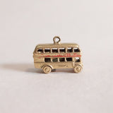 Vintage 9ct Gold London Bus Charm Pendent