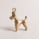 Vintage 9ct Gold Charm - Poodle Dog Charm for charm bracelets