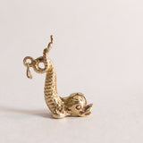 Vintage 9ct Gold Sea Serpent Charm (Brighton Dolphin)