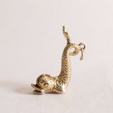 Vintage 9ct Gold Sea Serpent Charm (Brighton Dolphin)
