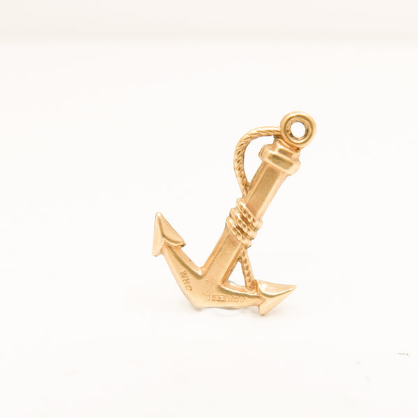Vintage 9ct Gold 1940's Anchor Charm
