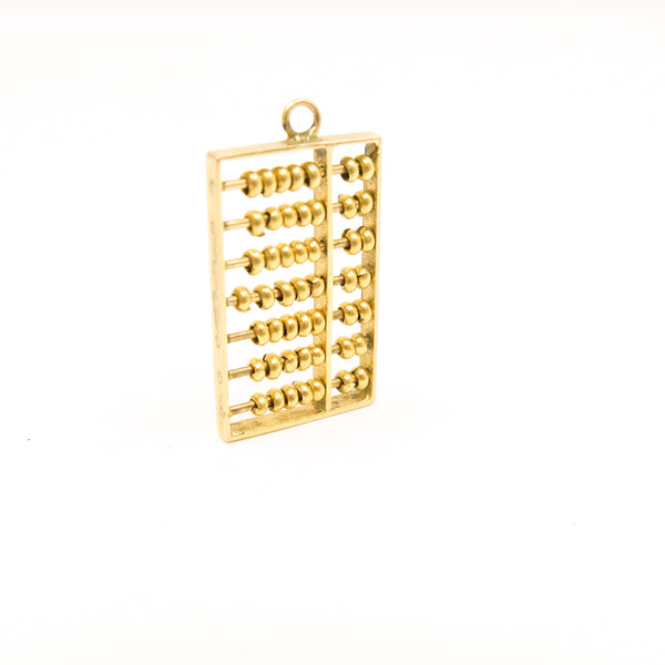 Vintage 9ct Gold Abacus Charm