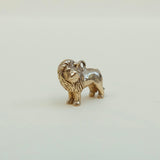 9ct gold vintage lion charm pendant