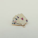 Vintage 9ct Gold Deck of Poker Cards Charm