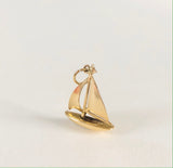 Vintage 9ct Gold Yacht (Sailing) Boat  Charm