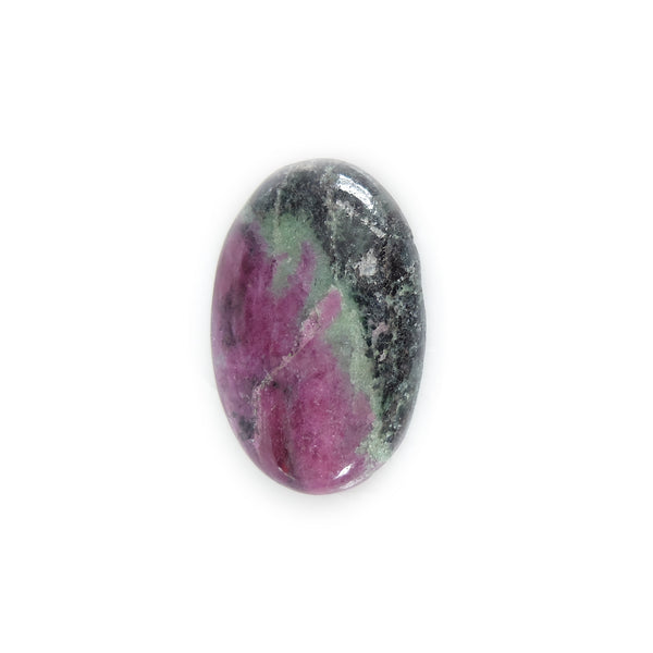 ruby fuschite oval gemstone - for handmade custom rings with semi precious stones in silver and gold