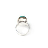 Tibetan Turquoise Gemstone Ring set in 9ct Gold & Silver 'HEALING'