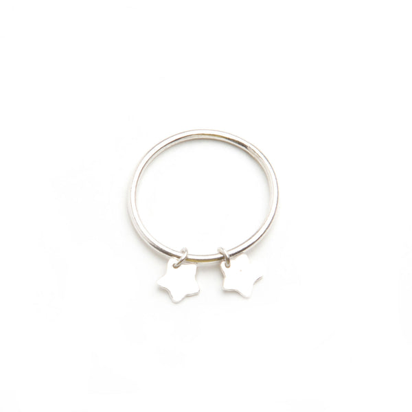 alice eden jewellery jewelry tiny silver star charm stacking pinkie ring